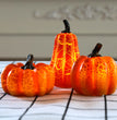 New Halloween Pumpkin Lantern Simulation Pumpkin LED Candle Lamp Resin Luminous Pumpkin