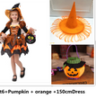 Halloween Children Costume Cosplay Witch Princess Dress