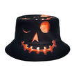Creative Halloween Pumpkin Grimace Printed Sunscreen Sun-shade Fisherman Hat