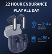 KRUNCHE Bluetooth Headphones Wireless Earbuds with Wireless Charging Wireless Headphones for Smart Phone Laptop Computer Sports