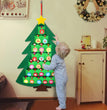Decorated felt Christmas tree