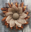 Halloween Autumn Color Wreath 40cm Cloth Harvest Festival Thanksgiving Wreath