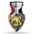 Halloween clown print triangle scarf