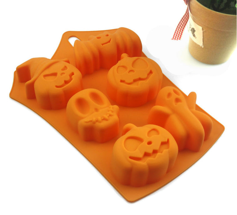 Halloween Pumpkin Bat Ghost Cake Mold