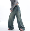 Washed Raw Edge Jeans For Women