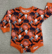 Baby Halloween Pumpkin Print Romper