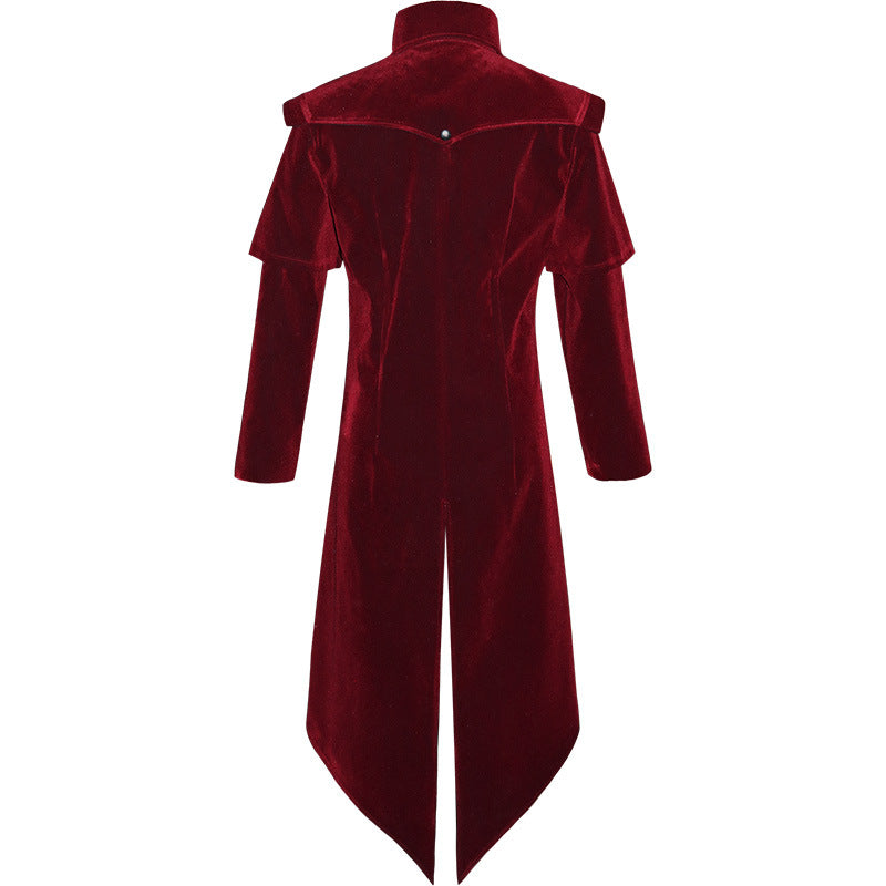 Gothic Autumn And Winter Europe And The United States Halloween COS Clothing Jacket Stand Collar Retro Jacket