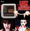 Halloween Retractable Vampire Teeth Denture Zombie Fangs