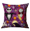 Linen Skull Halloween Pillow Cover