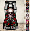 Cross-Border European And American Wish Halloween Skull Digital Printing I-shaped Vest Women's Bottoming Shirt E9J885