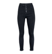 European And American Ladies Jeans Solid Color Stretch