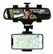 Universal Car Rear View Mirror Mount Stand GPS Cell Phone Holder 360 Rotation