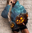 Women's Halloween Pumpkin 3D Print Casual Hoodie
