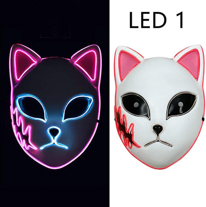 Role-playing Props Adult Halloween Party Glowing Mask
