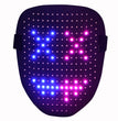 Led Mask Gesture Sensing With 50 Pattern Halloween Cosplay
