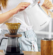 Gooseneck Electric Kettle, Pour over Coffee and Tea Kettle, 100% Stainless Steel Inner with Leak Proof Design, 1200W Rapid Heating, Strix Boil-Dry Protection, 0.8L, Matte White