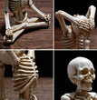 Halloween Horror Desktop Decoration Resin Ornaments Feature Modeling Yoga Skull Skeleton