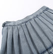 All-matching Casual High Waist Pleated Denim Skirt For Women