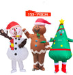 Christmas Old Man Snowman Gingerbread Man Inflatable Clothing