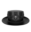 Ladies Hat Plague Doctor Flat Magic Prom Europe Adult Women's Faux Leather Top Halloween Industrial Hat