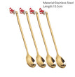 Merry Christmas Spoons Xmas Party Tableware Ornaments Christmas Decorations