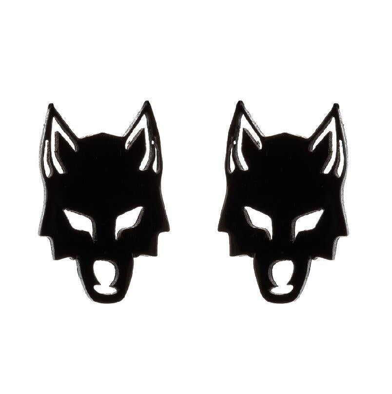 Stainless Steel Halloween Horror Stud Earrings