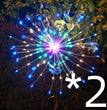 Solar Ground Plug Firework Light Led Copper Wire