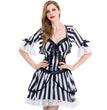 Halloween Ghost Bride Black Dress Costume