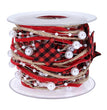 Decorations Red Five-pointed Star Ribbon Bow Christmas Pendant