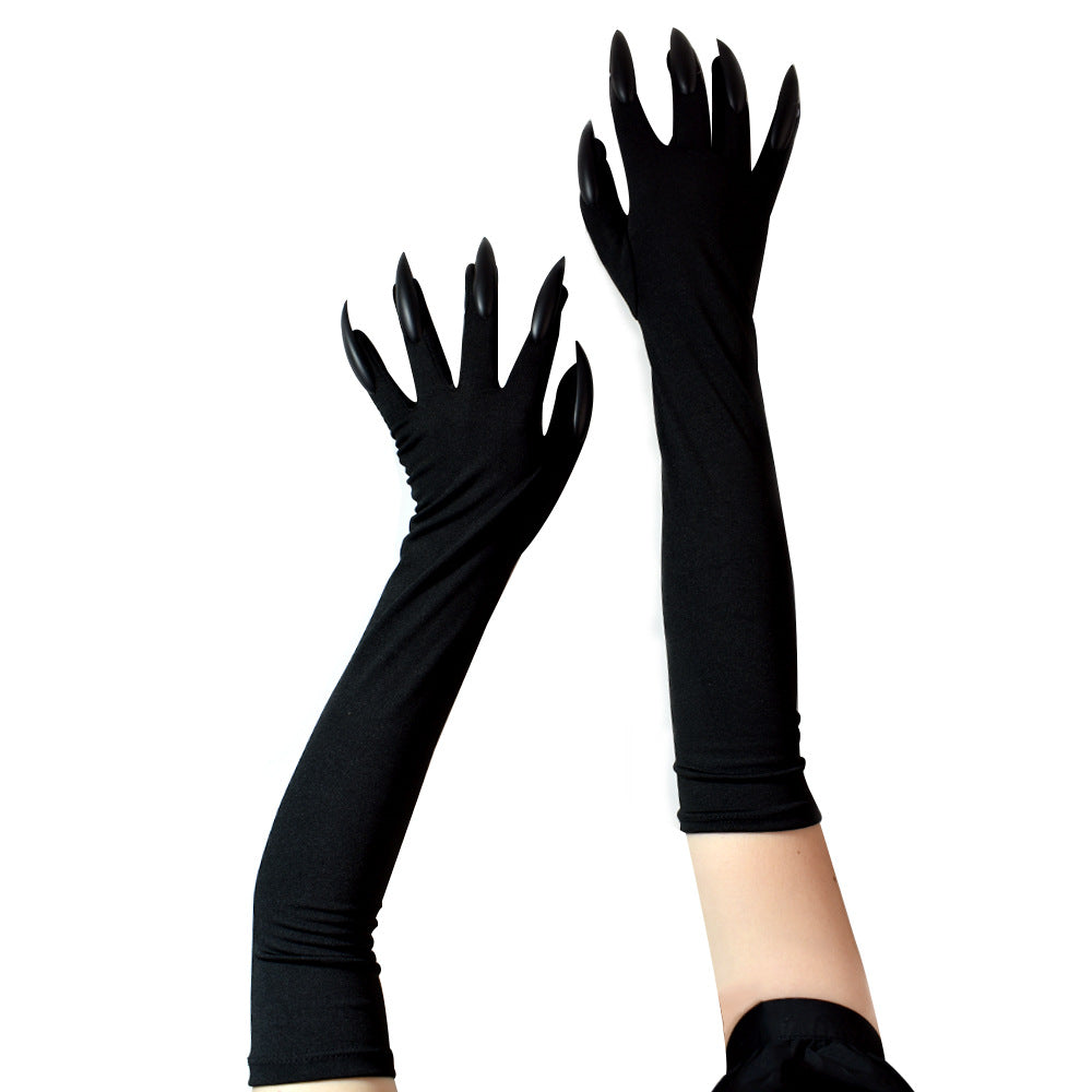 Halloween Long Nail Ghost Gloves Long Performance