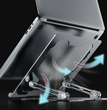Adjustable Laptop Stand Portable Computer Stand Aluminum Alloy Laptop Riser Compatible Laptop Stand Holder