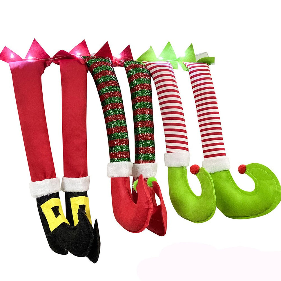Christmas Elf Legs Santa Claus Legs Christmas Car Pendant