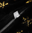 Home Decor Cushion Black Embroidered Velvet Christmas Tree Skirt
