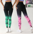 Gradient Tie-dye Yoga Seamless Female Running Workout Pants
