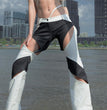 Simple Horn Woven Pants Women