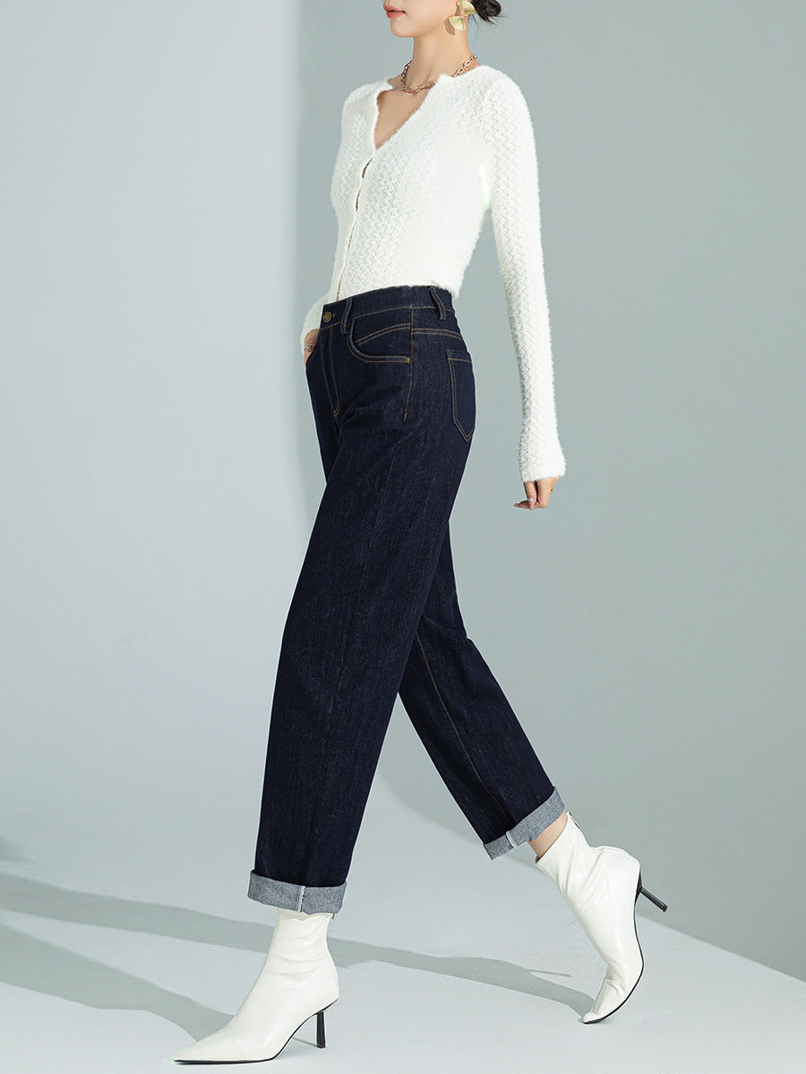 Women's Fashion Casual Loose High Waist Skinny Pants