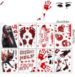 Blood Hands And Feet Skull Horror Bathroom Toilet Stickers