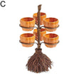 Halloween Broom Pumpkin Snack Bowl Rack Decorations Home Decor