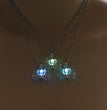 Halloween Pumpkin Cart glow-in-the-dark necklace