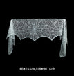 Halloween Spider Web Fireplace Cloth Lace Black Stove Towel Cloth Indoor And Outdoor Home Decoration
