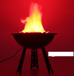 Halloween Decorations Props Electronic Simulation Brazier False Fire Burning Flame LED Light False Fire Props Fake Brazier