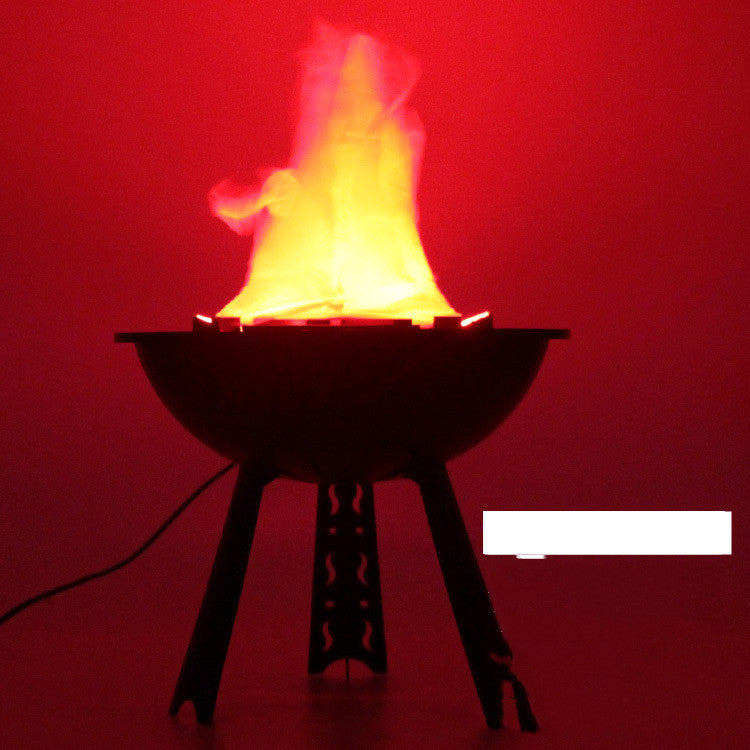 Halloween Decorations Props Electronic Simulation Brazier False Fire Burning Flame LED Light False Fire Props Fake Brazier