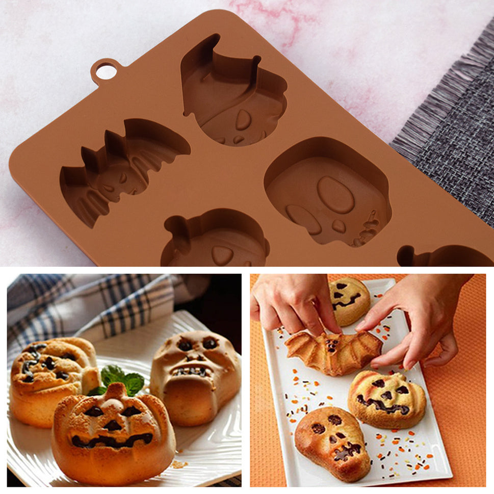 Fashion Halloween Pumpkin Ghost Chocolate Mold
