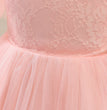 Girls' Lace Stitching Umbrella Princess Dress