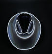 Halloween Carnival Party LED Wireless Fluorescent Colorful Cowboy Flashing Hat