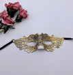 Halloween Adult Princess Masquerade Golden Lace Mask Bronzing Half Face Eye Mask For Women