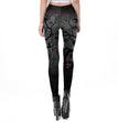 Women's Halloween Pumpkin Head Print Leggings