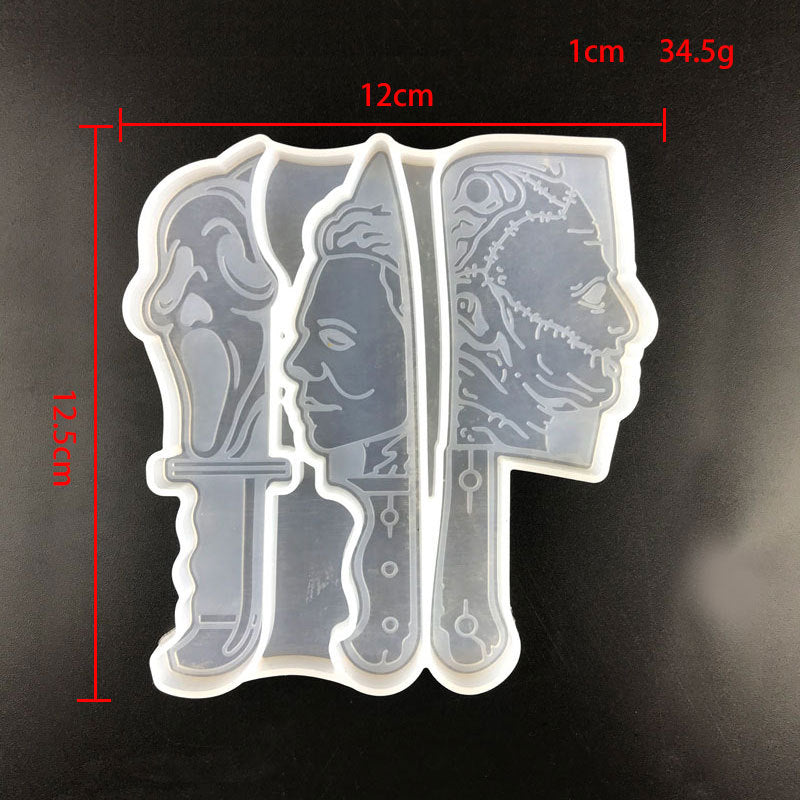 Halloween Knife Decorative Silicone Mold Drop Glue