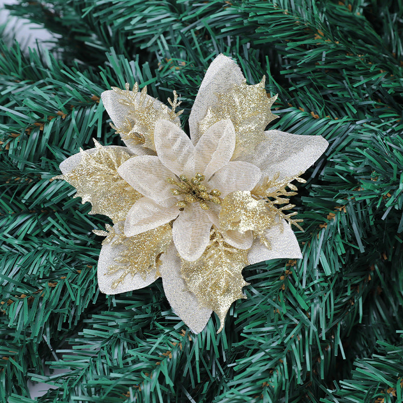 Christmas day gold powder Christmas flower
