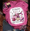 Cross-border Women's European And American Breast Day Halloween Printed Knit T-shirt Ladies Top